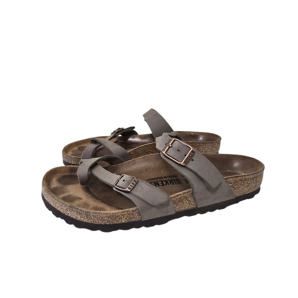 Birkenstock Mayari Single Toe Strappy Thong Sandal Size EU 39 US 8 Mocha